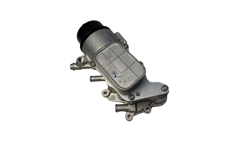 V864374580 Oil Filter Bracket Mount & Engine Oil Cooler Assembly